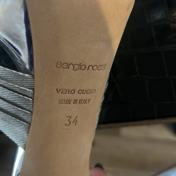 Sergio Rossi silver heels - Picture 4 of 5